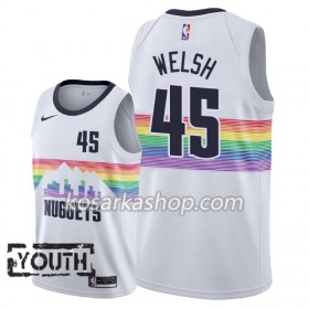 Dres Denver Nuggets Thomas Welsh 45 Nike 2018-19 City Edition Bijela Swingman - Dječji